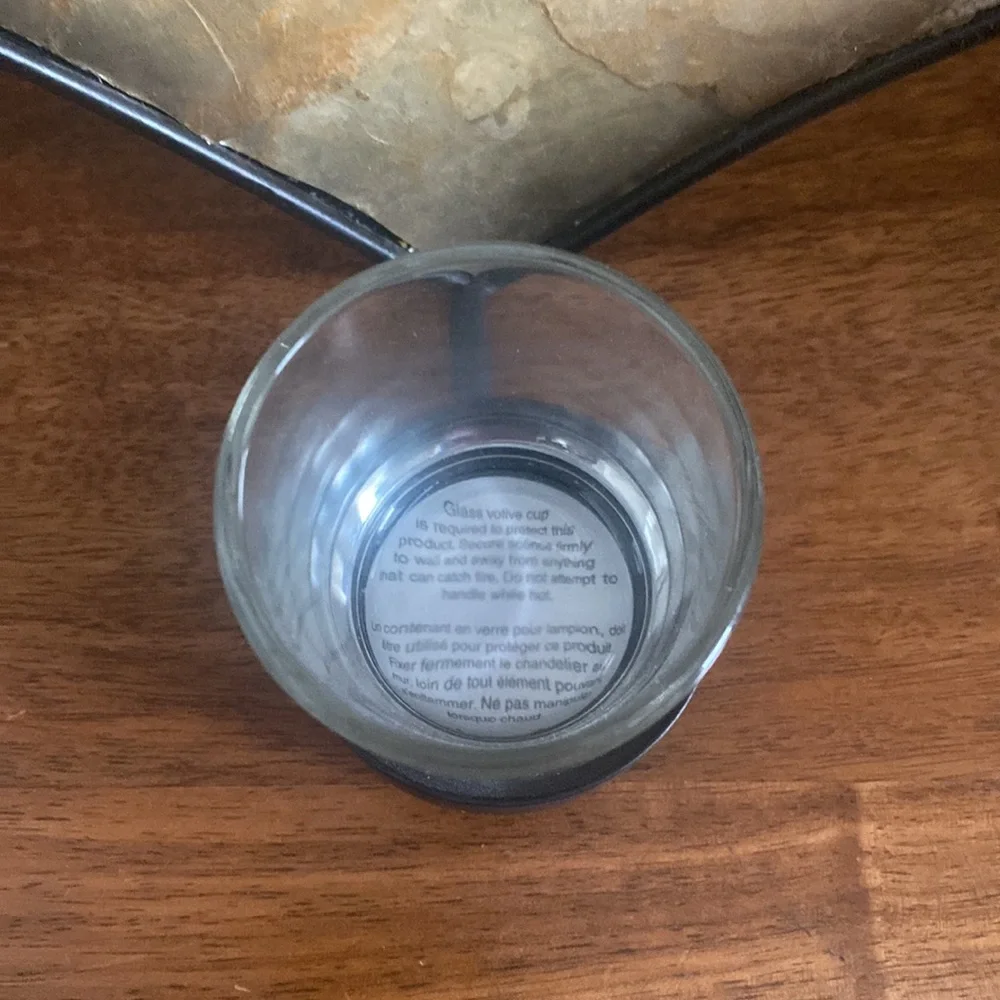 Vintage Pier 1 Slag Glass Diamond Tea Light Wall Mirror 25.5”.